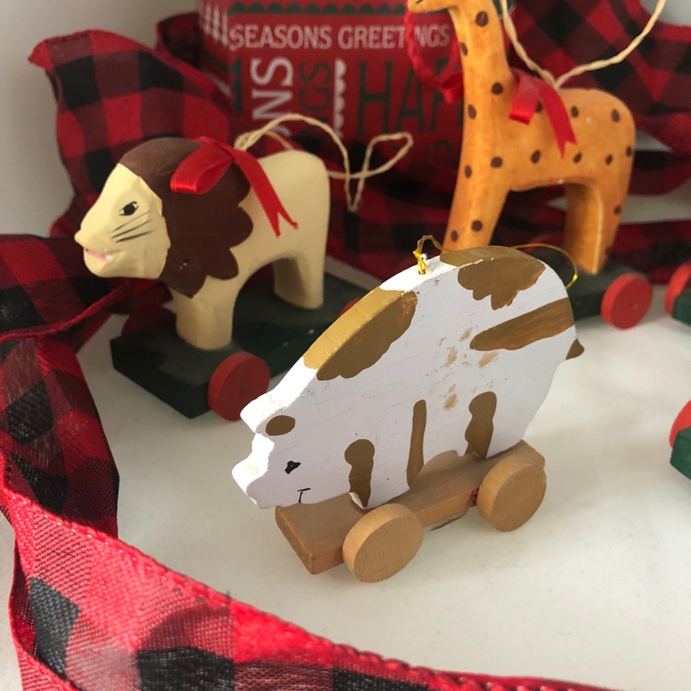 VINTAGE Pull Toy Ornaments (Set of 5) - Picture 6 of 10